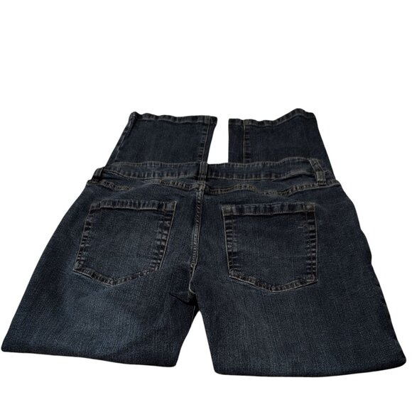 Mountain Ridge Jeans Dark Wash Denim 5 pocket Design straight leg Cotton Pants - Picture 1 of 8